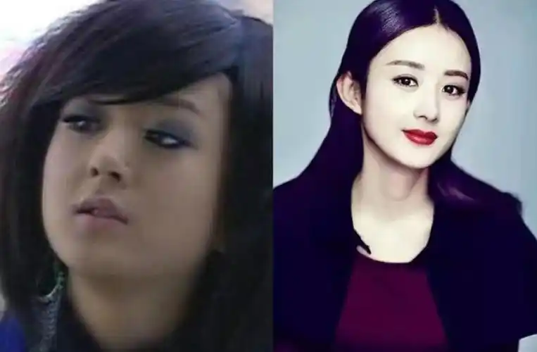 赵丽颖整容前照片曝光,杀马特造型堪比凤姐,如今颜值大逆袭