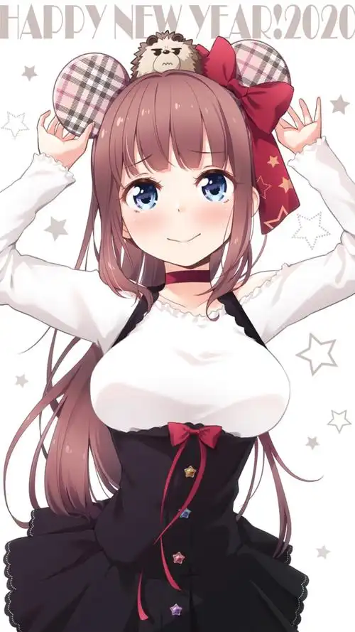 动漫妹子鼠年壁纸