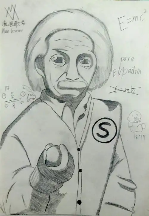 最近迷上了画人物肖像,但不能再画那些恶人了,这个爱因斯坦真香[妙啊]