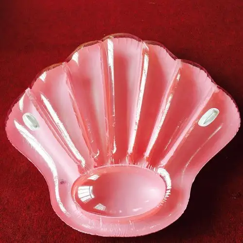 厂家直销 2017新款ins热销 充气扇贝浮排 粉色贝壳浮排 一件代发