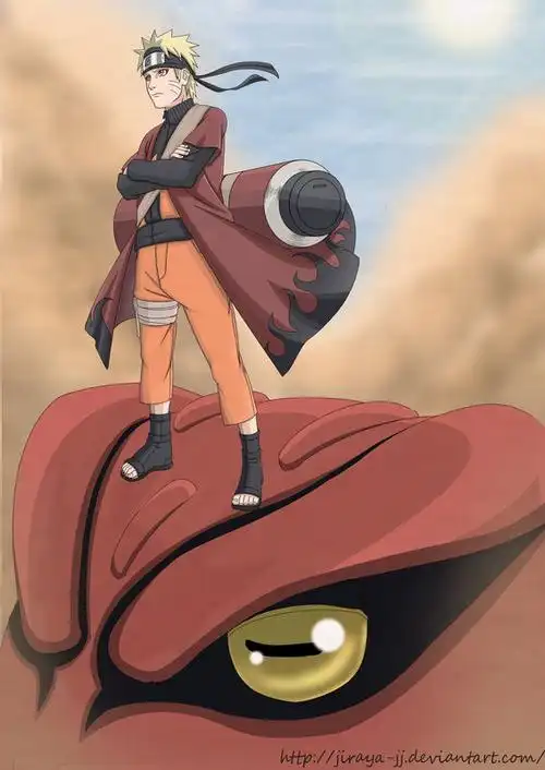 漩涡鸣人仙人模式的图片