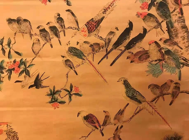 林良代表作《百鸟朝凤》图