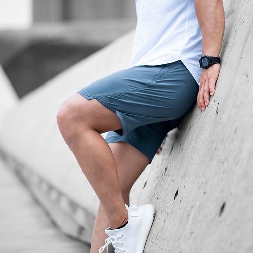 ongoing运动短裤弹力透气健身三分裤夏季速干跑步四分裤男蹲腿裤