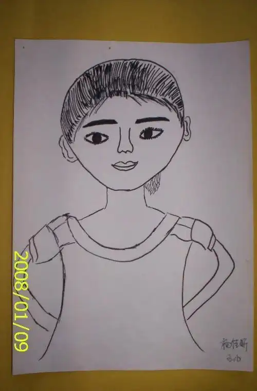 儿童的肖像简笔画全身