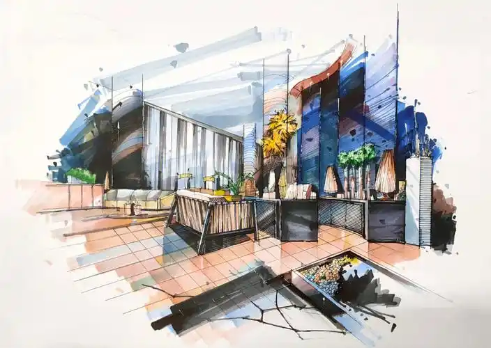 记录手绘效果图作业感想