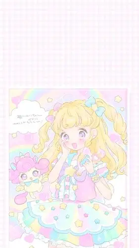 iphone壁纸 电脑壁纸 插画 文字 动漫 平铺 萌物 软妹 少女心 粉色