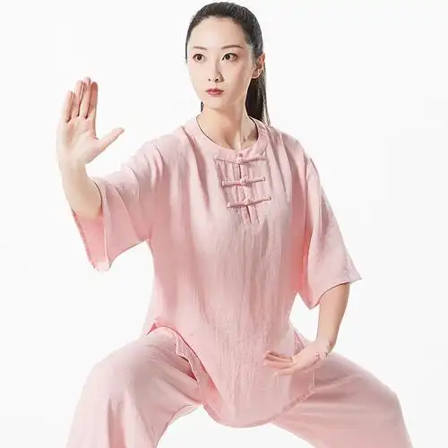 太极服女夏季高端飘逸太极拳练功服薄款2021新款古达太极服视频