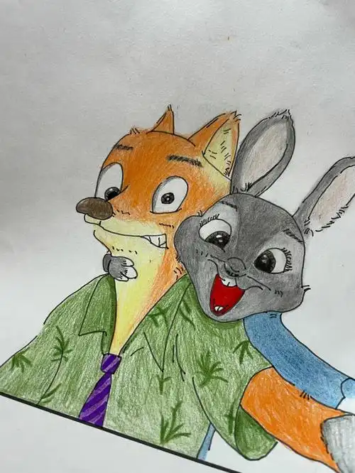 临摹疯狂动物城