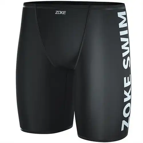 3折)洲克新款男士五分游泳裤时尚简约速干专业运动温