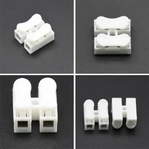 100只装接线端子接线器快接头电线连接器插拔式快速接灯100只装ch2
