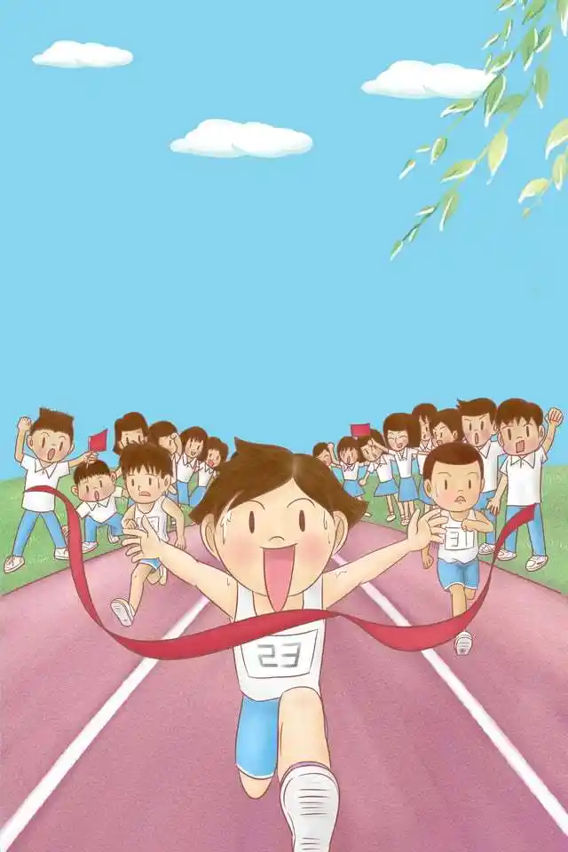 校园春季运动会 春季 蓝色 校园