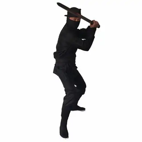 鸢夫人古装蒙面服 刺客服夜行衣忍者男女黑衣人武侠盗贼勇士唐装 黑色