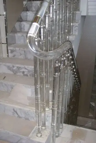 水晶罗马柱水晶栏杆室内楼梯复式家具将军柱立柱扶手室内柱