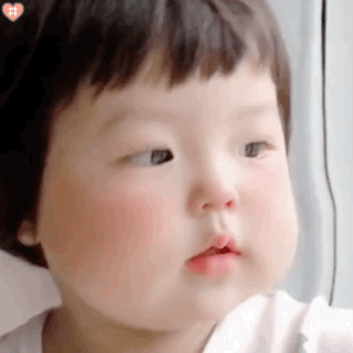 萌娃丸子妹表情包动图