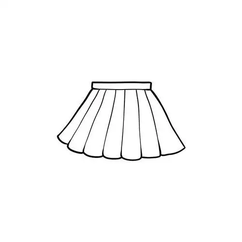 超短裙,卡通,矢量,插画,隔绝,白色背景超简单的短裙画法简笔画裙子#简