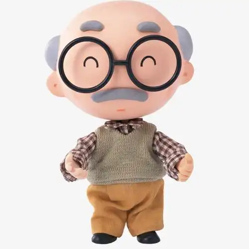 卡通人物时尚可爱老爷爷手绘人物