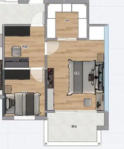 90平方两室,巧妙布局,爆改三室,还有个衣帽间,逆天啊