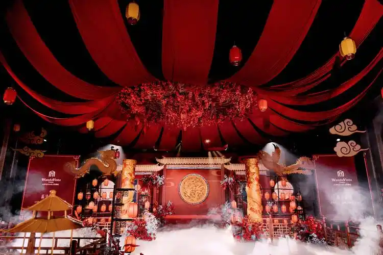 天津富力万达文华酒店举办"韵·华"中式婚尚盛典_婚礼_东方_服务