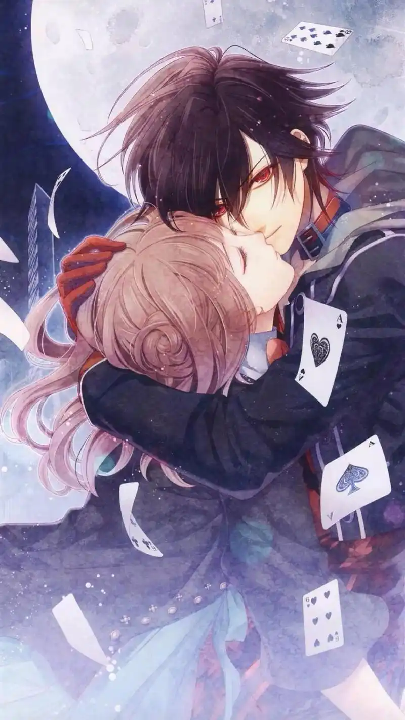 甜蜜动漫情侣锁屏