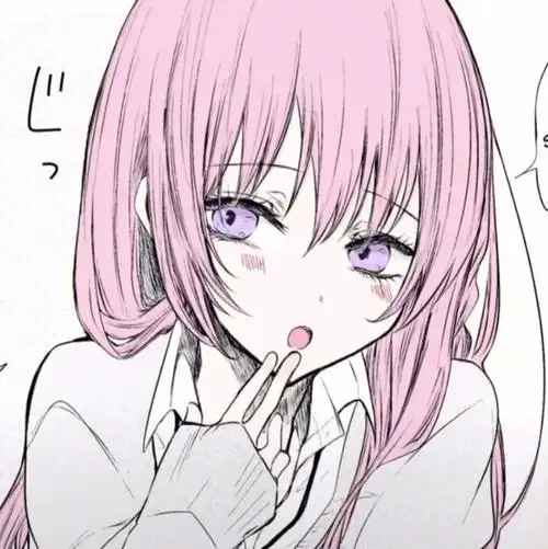 动漫女头粉毛系