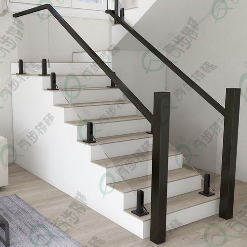 玻璃楼梯扶手实木卡槽工程商场栏杆护栏阳台飘窗开槽室内家用整包