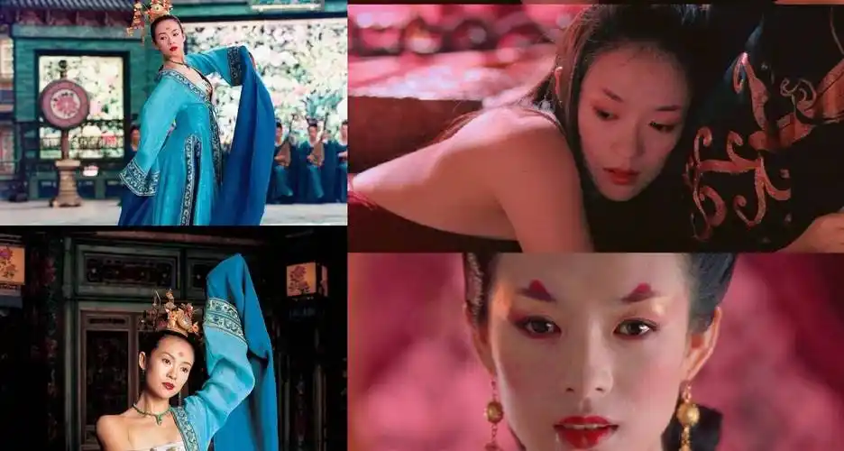 电影《英雄》《夜宴》都是章子怡的代表作,她在两部影片中曾有过很