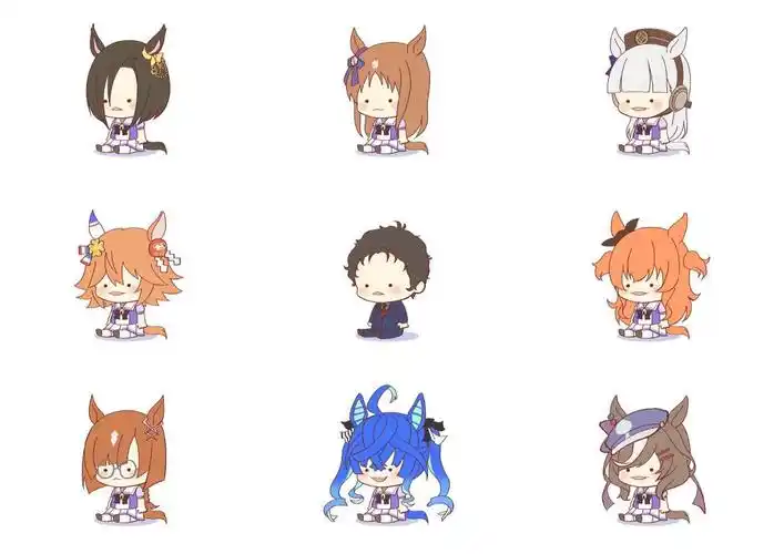 搬运可爱的q版马儿们