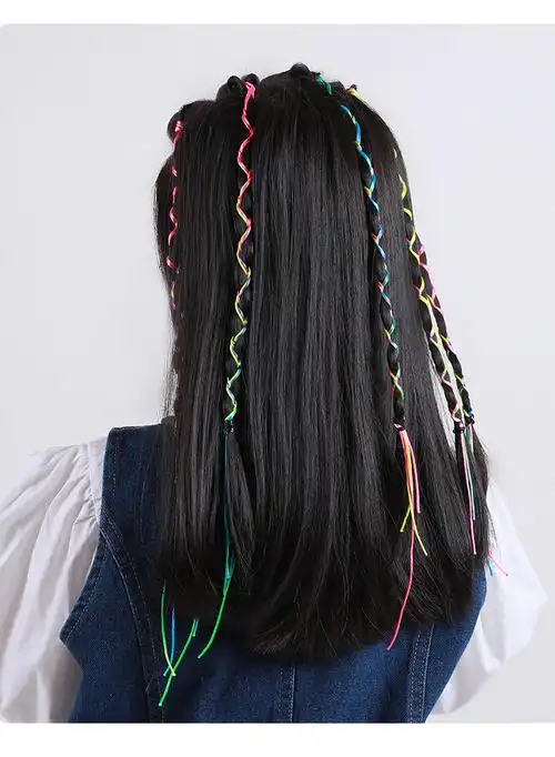 【全新升级】2022新款儿童编发彩绳女童脏脏辫神器夏季马尾发绳街舞