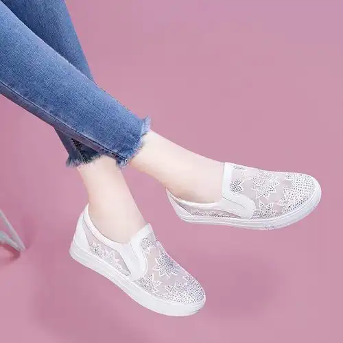 鞋休闲鞋女夏季新款透气女鞋韩版潮网鞋女学生板鞋女小白鞋女生