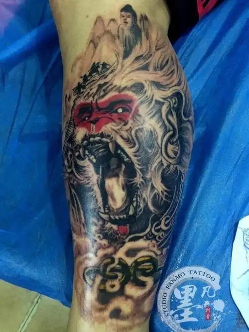 魔猴_纹身图案手稿图片_凡墨的纹身作品集