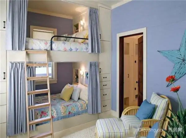双人儿童房怎么设计姐弟双人儿童房设计图