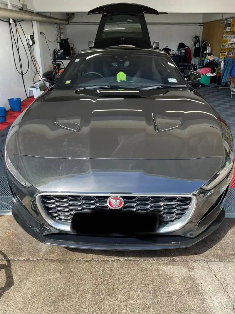 捷豹 (jaguar) 两门跑车精洗开走,车主表示很满意