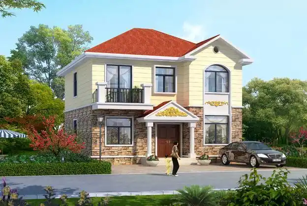 农村盖新房,两层6个卧室怎么布局?快来看看这栋25万小别墅