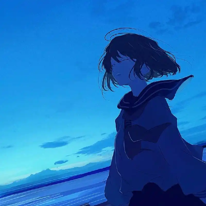 蓝色系女生头像79可抱 花不是为花店而开,人有各自的月亮