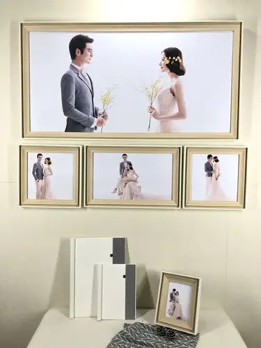 定制婚纱照洗照片加相框大尺寸挂墙影楼结婚照写真照全家福儿童照
