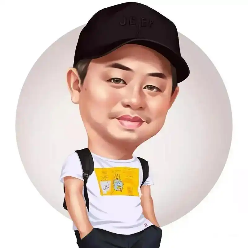 夸张幽默有内涵,换吗 画的这组中年大叔真人手绘大头漫画头像,3d立体