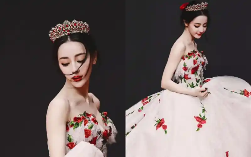 迪丽热巴/星光大赏〕艳压舞台 是玫瑰庄园走出来的公主吧_哔哩哔哩