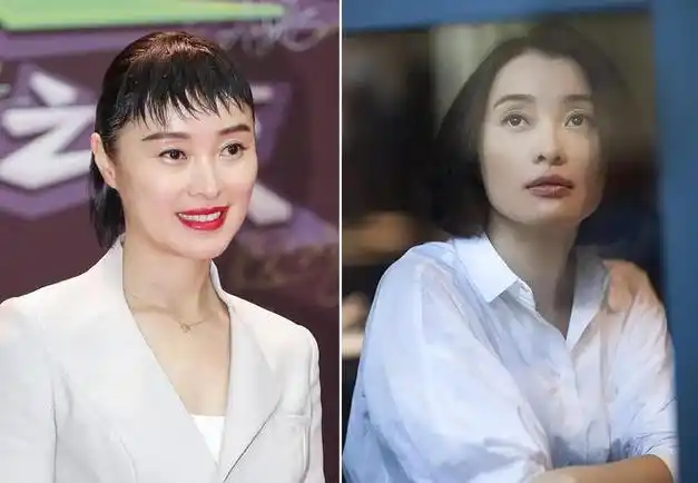 当袁泉与黄梅莹同框才发现,70 女人,真就发型 穿搭决定优雅气质