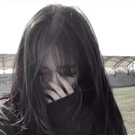 超丧系真人滤镜女生头像