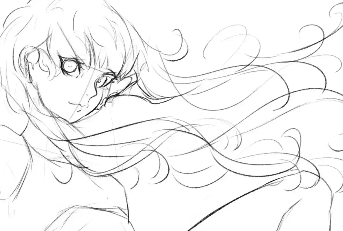 你要快乐,不必正常#绘画过程 #插画 #线稿 #二次元  - 抖音