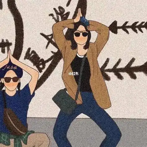 搞笑女头像闺蜜四人