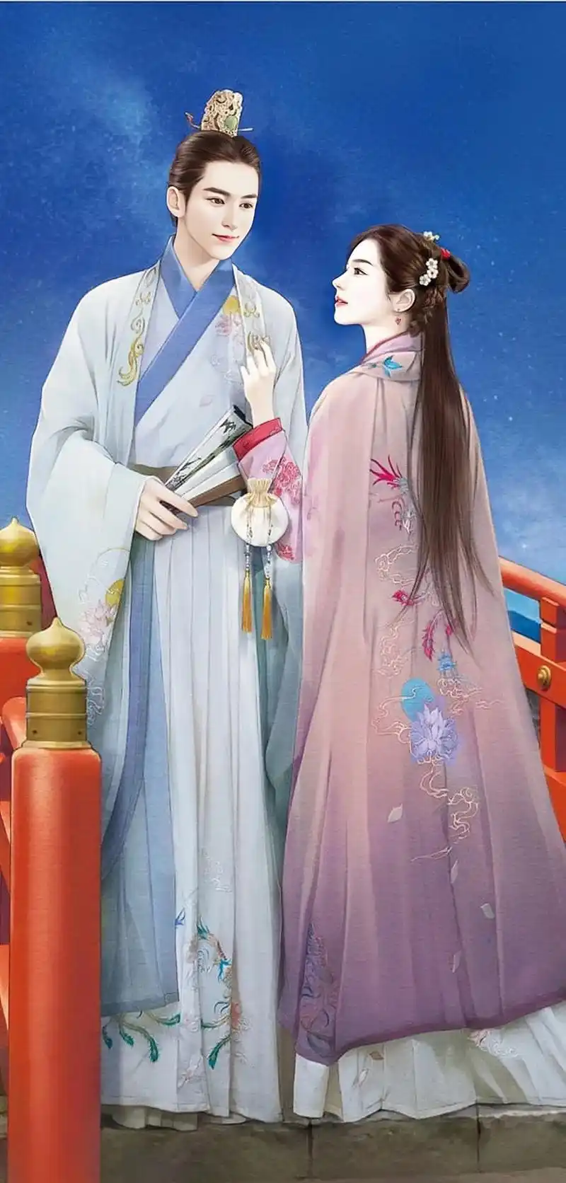 古早立绘 | 双人,古风情侣插画.古早小说封面,每张图都可以 - 抖音