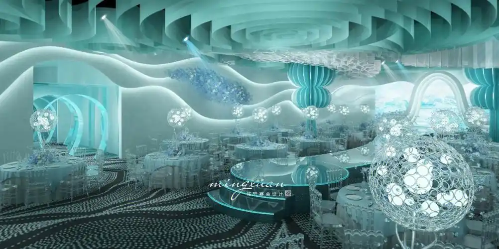 婚礼堂设计 #主题宴会厅 #婚礼堂