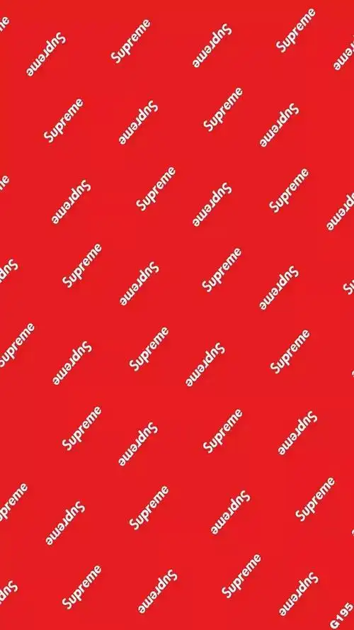 抖音supreme背景图片大全_supreme潮图壁纸素材分享