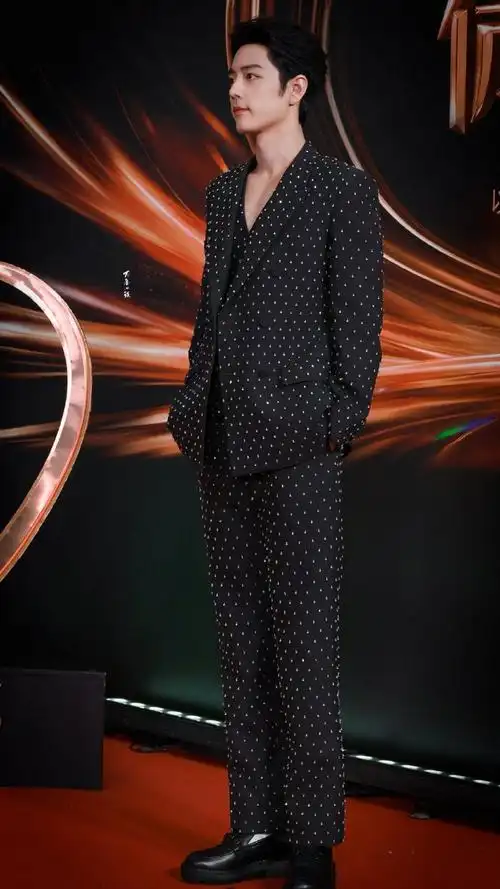 肖战深v亮钻西装##肖战