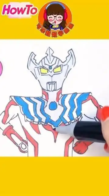 泰迦奥特曼简笔画简单的