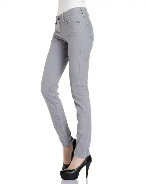 女款浅灰色简约百搭长裤