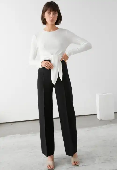 休闲西装裤2021春夏中国女装线上流行趋势裤装