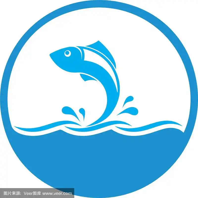 鱼标志模板创意钓鱼俱乐部标志