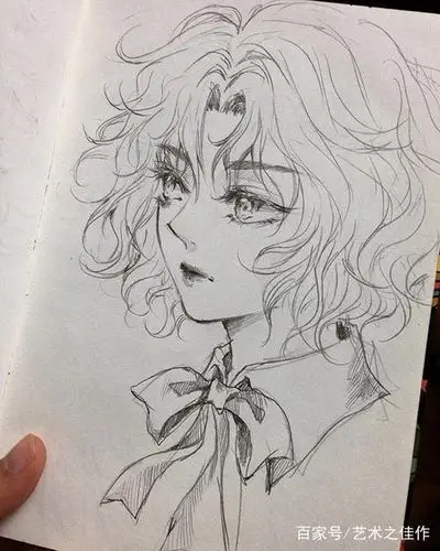 手绘素描卡通人物